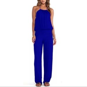 Royal Blue Halter Jumpsuit | Size Small | Young Fabulous & Broke | NWOT